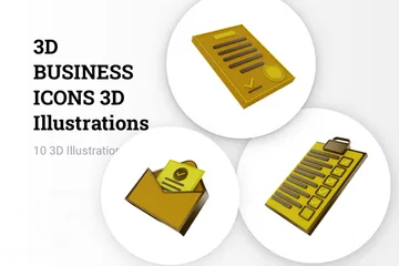 Business Vol 2 3D Illustration Pack