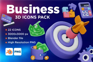 Business Vol-2 3D Icon Pack