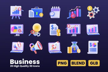 Business Vol. 2 3D Icon Pack
