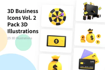 Pack Affaires Vol 2 Pack 3D Illustration