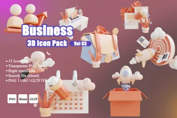 Business Vol 3 3D Illustration Pack