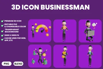 Free Businessman 3D Illustration Pack