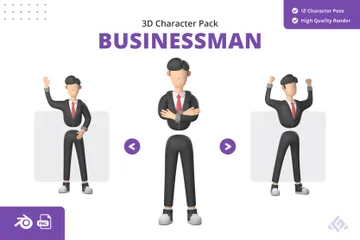 Businessman 3D Illustration Pack