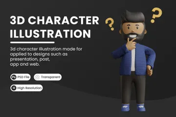 Businessman 3D Illustration Pack