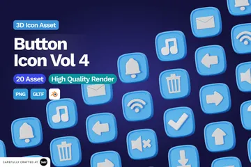 Button Vol.4 3D Icon Pack