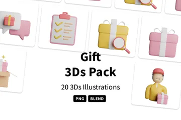 Cadeau Pack 3D Icon