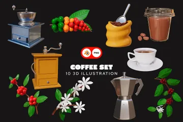 Café Paquete de Icon 3D