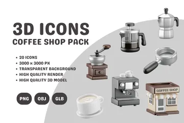 Café Pack 3D Icon