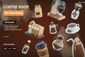 Café Pack 3D Icon