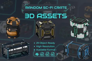 Caisse SCFI aléatoire Pack 3D Icon