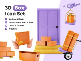 Caja 3D Illustration Pack