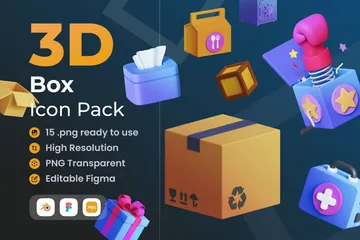 Caja 3D Icon Pack