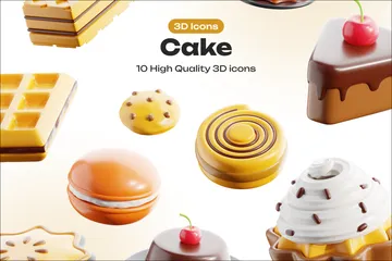 ケーキ 3D Iconパック