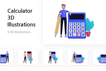 Calculatrice Pack 3D Illustration