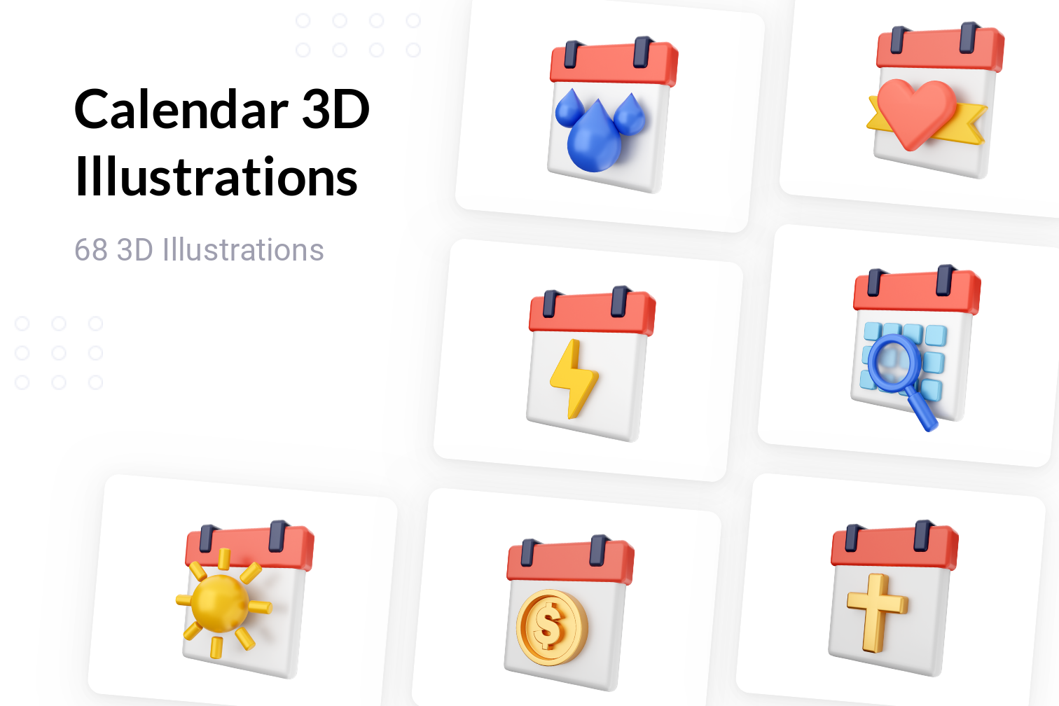Calendar 3D Illustration Pack - 68 Free Download Miscellaneous 3D ...
