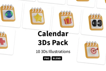 カレンダー 3D Iconパック