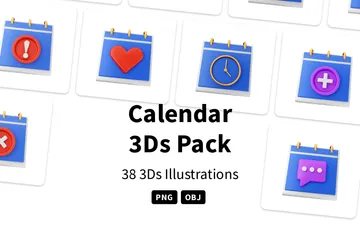 Calendrier Pack 3D Icon