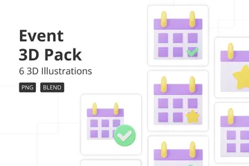 Calendrier Pack 3D Icon