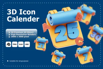 Calendrier Pack 3D Icon