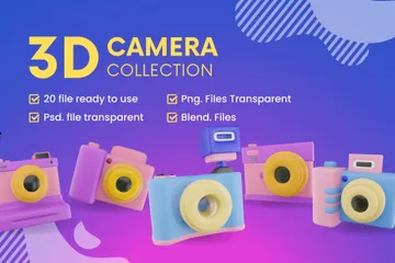 Camera 3D Icon Pack