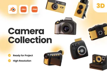 Camera Collection 3D Icon Pack