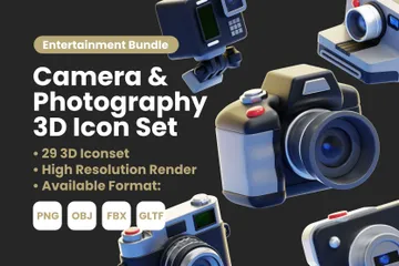 Camera & Photography 3D Icon Pack
