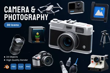 Camera & Photography 3D Icon Pack