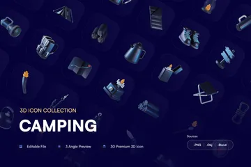 Camping 3D Icon Pack