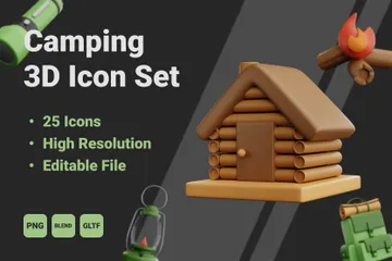 Camping 3D Icon Pack