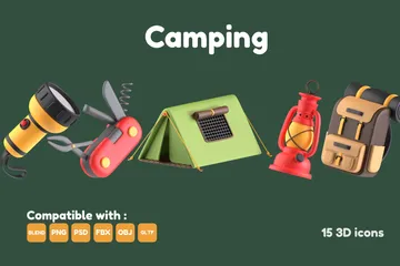 Camping 3D Icon Pack