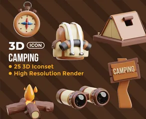 Camping 3D Icon Pack