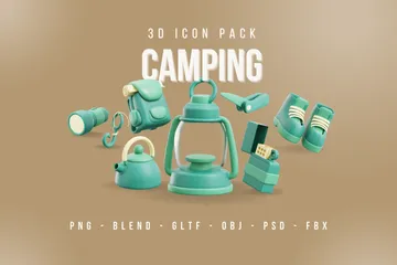 캠핑 3D Icon 팩