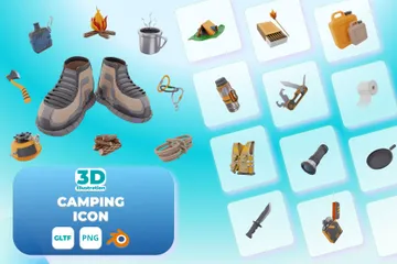 CAMPING 3D Icon Pack
