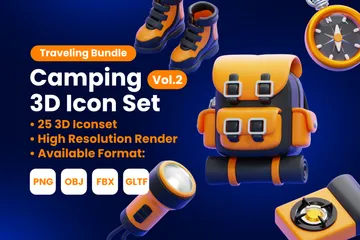 CAMPING VOL.2 3D Icon Pack