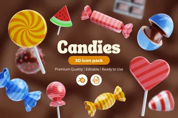 Candies 3D Icon Pack