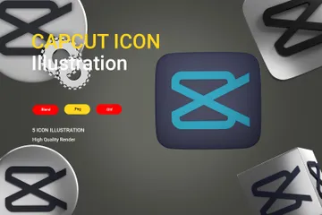 Capcut Pacote de Icon 3D