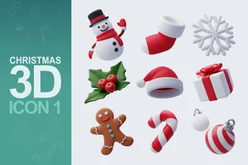 Capítulo de Natal Pacote de Icon 3D