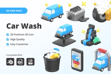 洗車 3D Iconパック