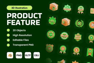 Caractéristique du produit Pack 3D Icon