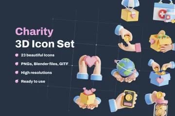 Caridad Paquete de Icon 3D