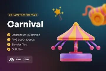 Carnaval Pacote de Icon 3D