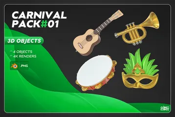 Carnaval Paquete de Icon 3D