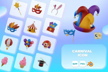 Carnaval Pacote de Icon 3D