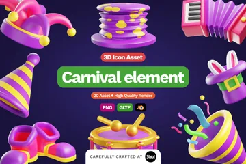 Élément de carnaval Vol.1 Pack 3D Icon