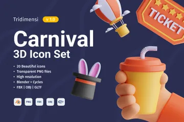 Carnival 3D Icon Pack