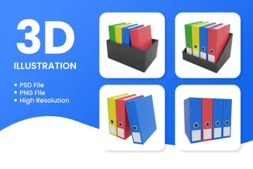 Carpeta de archivos Paquete de Illustration 3D