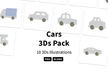 Cars 3D Icon Pack