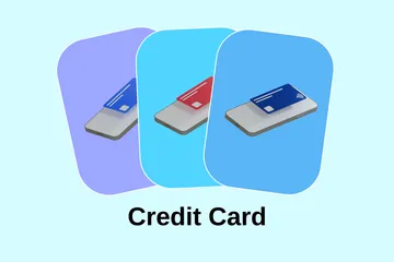 Carte de crédit Pack 3D Icon
