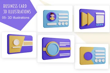 Carte de visite Pack 3D Icon