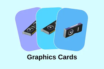 Cartes graphiques Pack 3D Icon